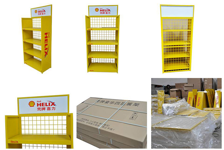 oil display stand made by EVshelfcell