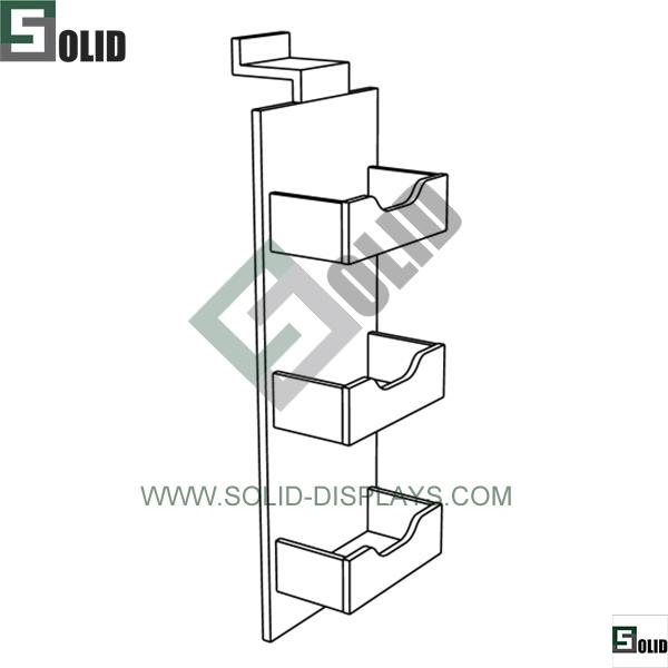 acrylic display box slatwall accessory