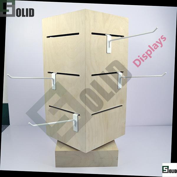 wooden lasy susan counter display