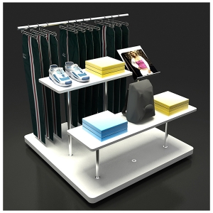 clothing gondola display