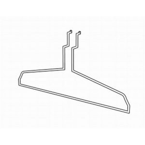 slatwall wire clothes hanger