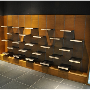 shoe store wall display
