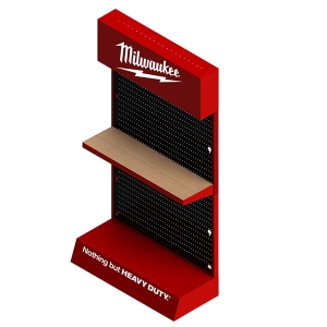 metal pegboard display stand