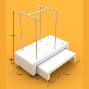 clothing gondola rack