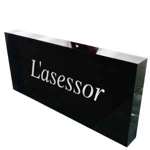 crystal logo acrylic block