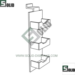 slatwall accessory acrylic display trays