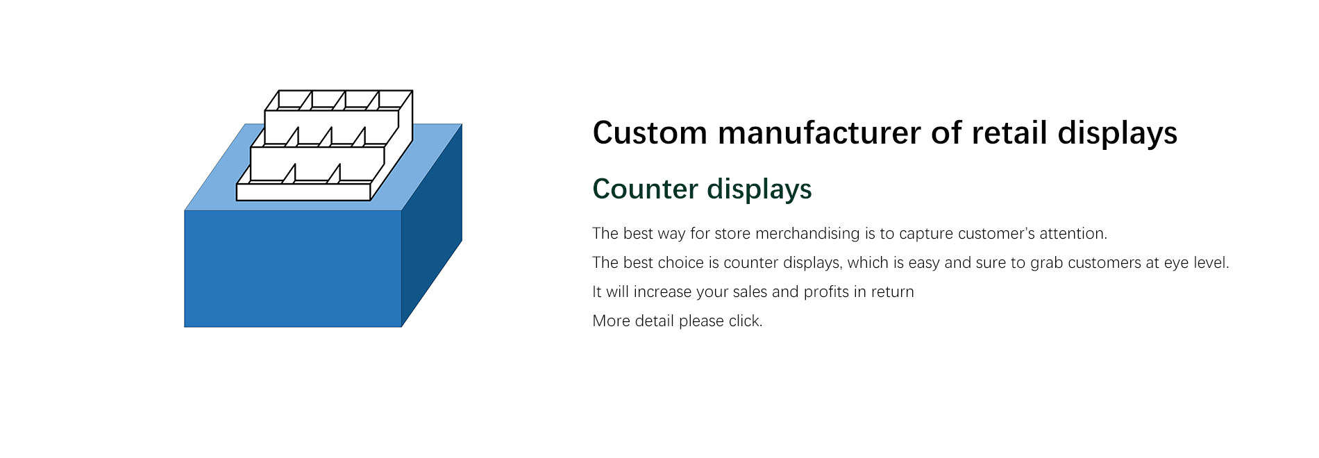 with 15 years store display experience