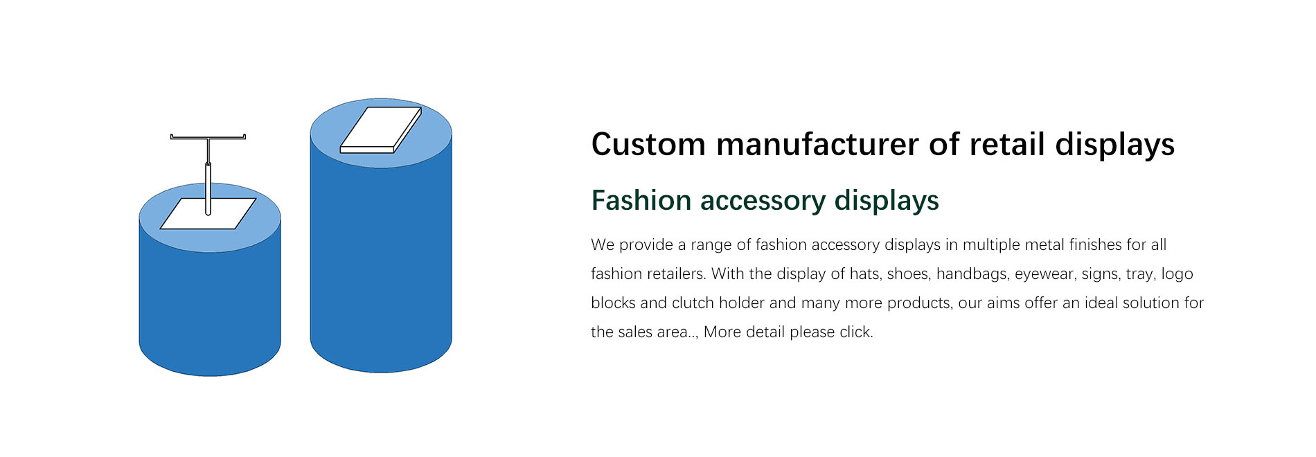Point of sales display: solid displays